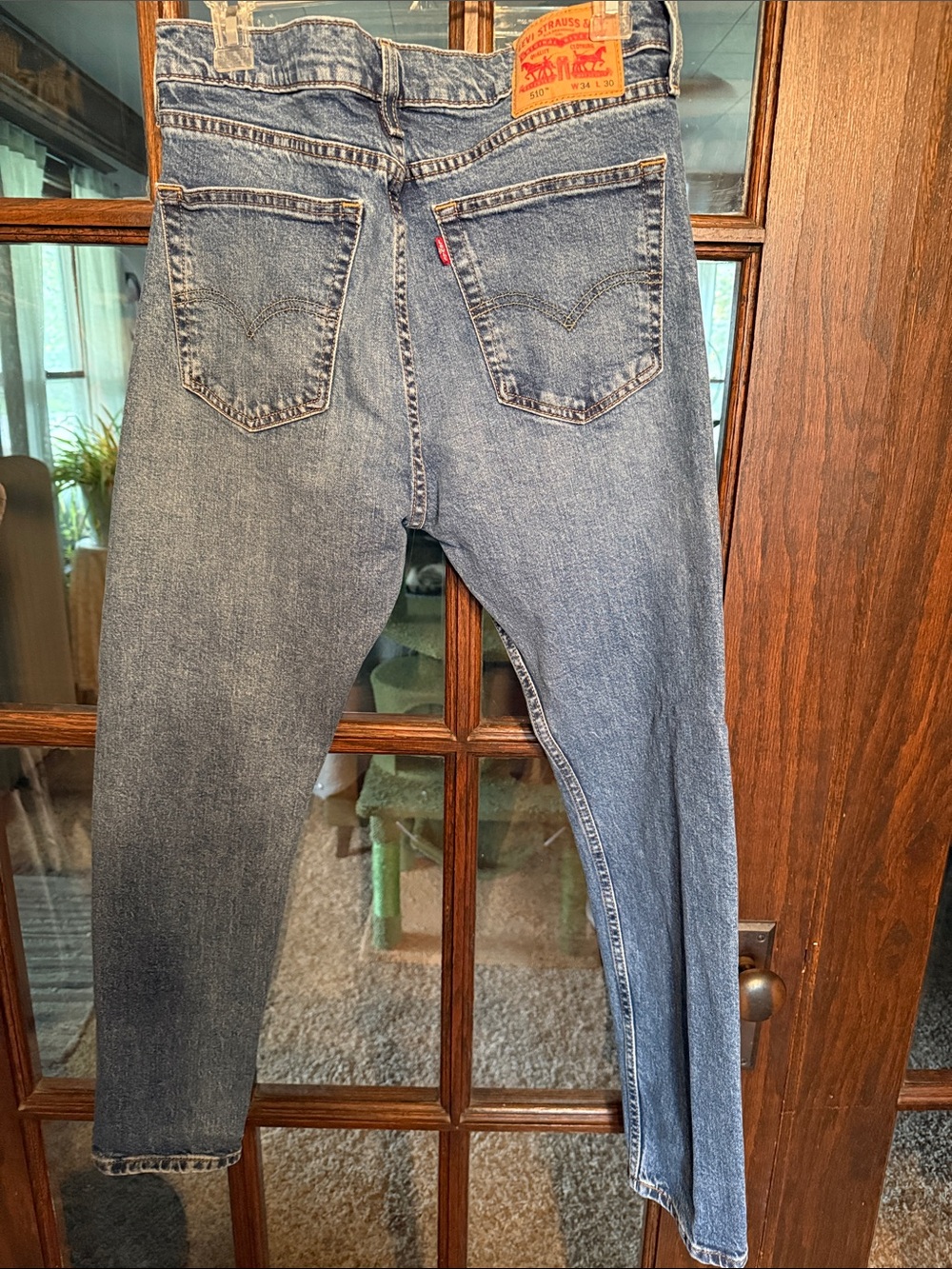Levi's Light Wash High-Rise Straight Leg Jeans